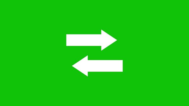 Swap exchange direction arrows transfer process animation