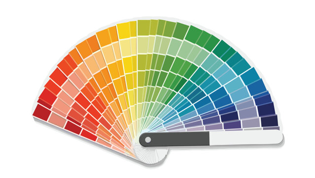 Fan deck color guide showing a wide spectrum of shades for graphic design, painting, and professional decor choices.