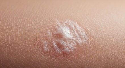 Fototapeta premium Close up of a scar on human skin