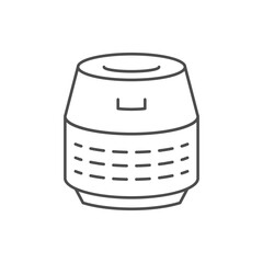 Home air purifier line icon