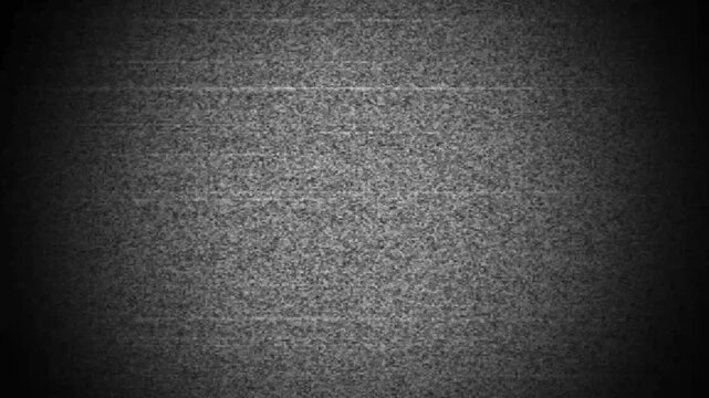 TV error with static noise and bad signal distortion background. Abstract TV error texture featuring glitch interference and scan line noise. Retro TV error overlay for broadcast failure