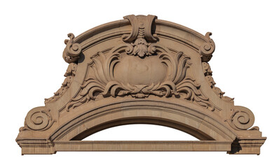 On the streets in Catalonia, public places. Elements of architectural decorations of buildings, doorways and arches, plaster moldings and patterns.  © Kozlik_mozlik