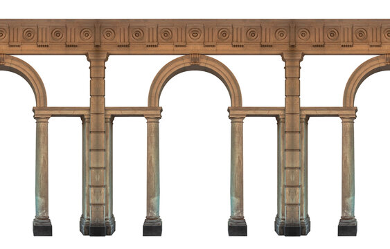 Elements of architectural decoration of buildings, doorways and arches, doors and grills, plaster patterns and stucco molding. On the streets in Barcelona, ​​public places.