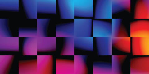 Abstract colorful gradient background with smooth blended shapes for creative design projects, vector art, modern style isolated on transparent background