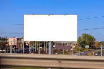Background for design, billboards on city streets and along roads