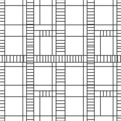 A geometric pattern featuring intersecting black lines on a grid, creating a complex design viewed from directly above.