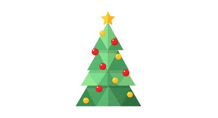 Obraz premium christmas tree vector illustration
