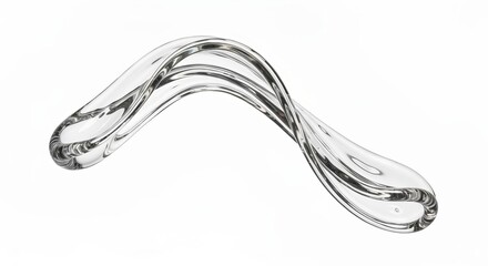 Graceful Flowing Waves of Crystal Clear Liquid, Capturing Ethereal Beauty in Motion and Reflection
