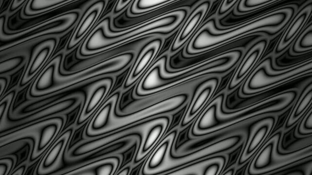 Monochrome Abstract Wave Motion 4K Seamless Loop Cinematic Background