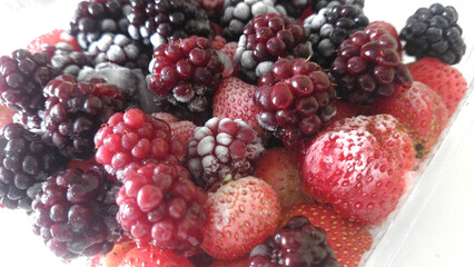 Frozen blackberry.