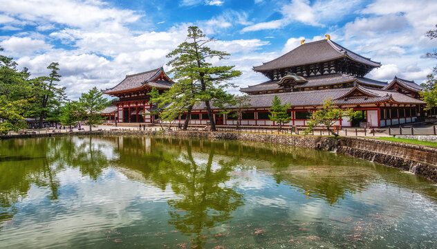 Todai-ji (Eastern Great Temple) founded in 8th century, Nara, Japan