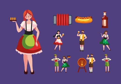Germany Illustration Design Set