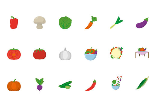Organic Vegetables Set
