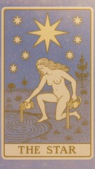 Mystical tarot card mobile wallpaper