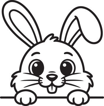 lunzender Osterhase Vektor Hase