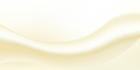Obraz premium Elegant ivory background with soft gradient waves and cream textures. Luxurious beige backdrop perfect for beauty and cosmetic designs with subtle golden accents. Vector illustration.