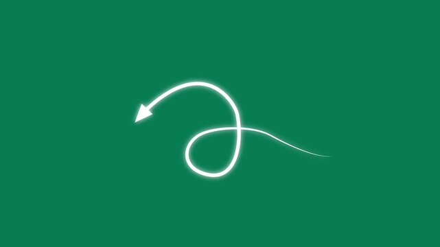 Arrow loading icon concept animation 4k, abstract directional arrows left and right looping, reveal motion design with alpha channel, progress indicator symbol for business and ui background