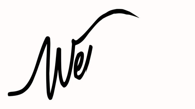 welcome text animation minimalist graphic design element featuring a stylized  with a transparent background.