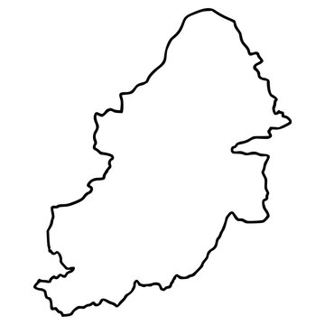 Birmingham map illustration hand drawn outline vector