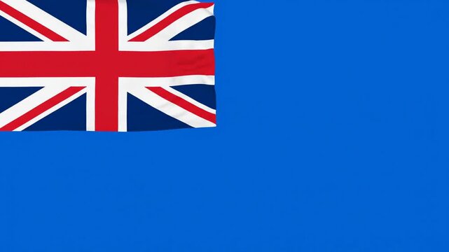 United Kingdom flag, isolated on transparent background, official UK flag symbol, vector illustration