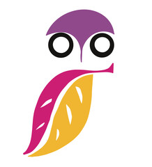 cartoon bird with a smile