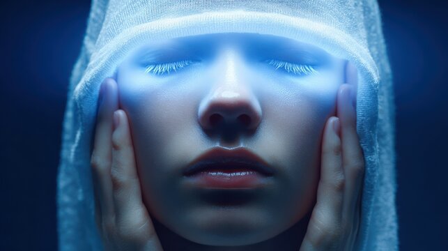 Repetitive intrusive thoughts forming a closed mental loop without relief slowly..