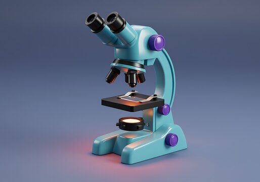 Lighted microscope with dual eyepieces and adjustable knobs