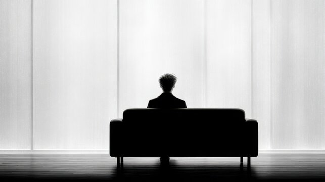 Repetitive intrusive thoughts forming a closed mental loop without relief slowly..