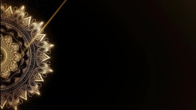 Intricate gold and silver mechanical gear with a glowing central element, partially illuminated against a dark background