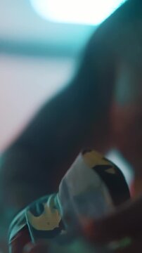 Intense Boxing Training and Fight: Professional Boxers Sparring in Ring, Close-up Portraits, Jumping Rope, Push-ups, and Cinematic Gym Workout Sessions with Athletic Men.