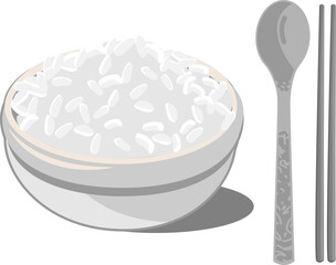 공기밥과 수저세트