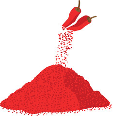 말린 고추를 가루로 만든 고춧가루