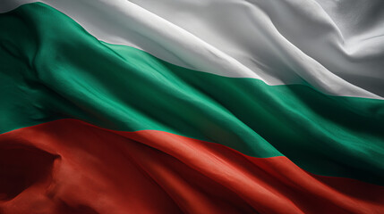 Obraz premium bulgarian flag waving in the wind