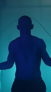 Intense Boxing Training and Fight: Professional Boxers Sparring in Ring, Close-up Portraits, Jumping Rope, Push-ups, and Cinematic Gym Workout Sessions with Athletic Men.