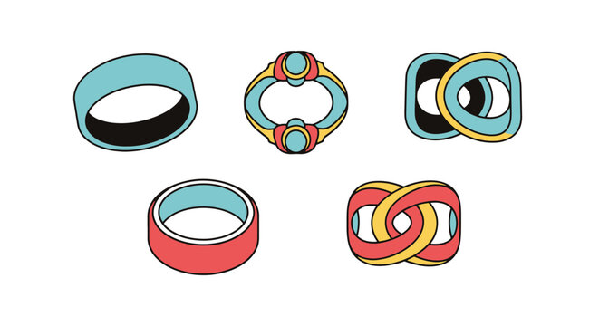 Toe Ring Line art creative modern smooth illustration