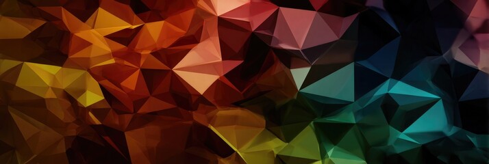 Obraz premium Abstract colored triangles background