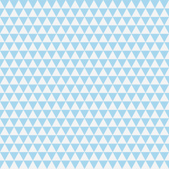 Obraz premium Seamless off white and sky blue geometric triangle pattern. Minimal repeating background texture for wallpaper, packaging, textile, branding, and web design.