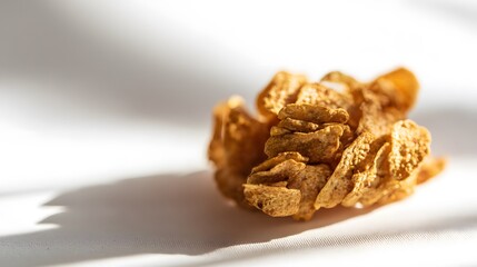 Crisp snack textures reveal delicious layers bathed in soft light a minimalist food photography delight