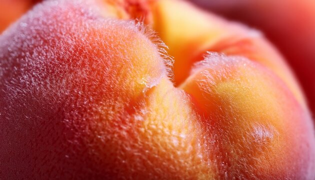 capturing the subtle colors of close up peach fuzz