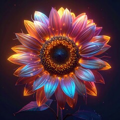 Neon sunflower
