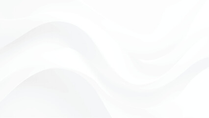 White abstract background with wavy lines and soft curves