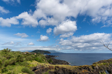 Naklejka premium Landscapes in Faial island Azores Portugal
