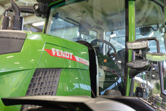 BERLIN, GERMANY, January 16th 2026: Photo of Close-Up Of A Green Fendt Vario Tractor At Internationale Gr&uuml;ne Woche Trade Fair In Berlin Germany Showcasing Agricultural Technology And Innovation