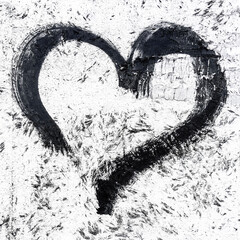 Fototapeta premium Black heart