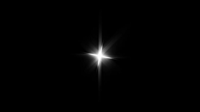 Twinkle star animation on traparent, 4k stars and starry night sky, single star glitter, sfx included, Falling white glitter stars and sparkling particle dust animation on black background. 4k video