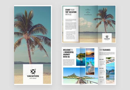 Travel Trifold Brochure Layout