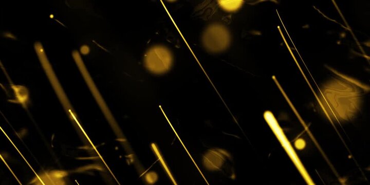 Golden Summer concept the motion of bokeh sunlight natural shadow overlay loop background, logo titles in award, music, wedding, anniversary, party and presentation backdrops, corporate.