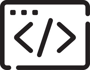 Obraz premium modern Code bracket vector icon