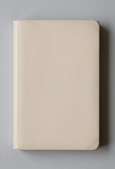 Naklejka premium worn beige rectangle smooth matte texture set neutral gray background bathed soft overhead natural