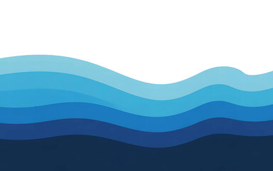 Abstract layered blue waves pattern on a dark background
